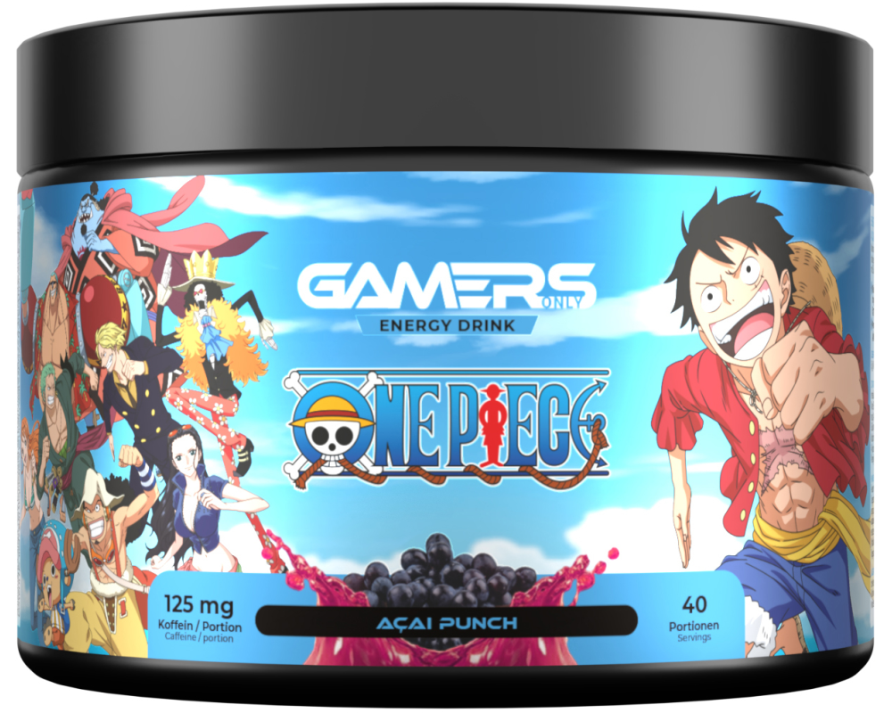 GAMERSONLY Energy Drink Powder 40 Port. GO01DL0339 One Piece Acai Berry