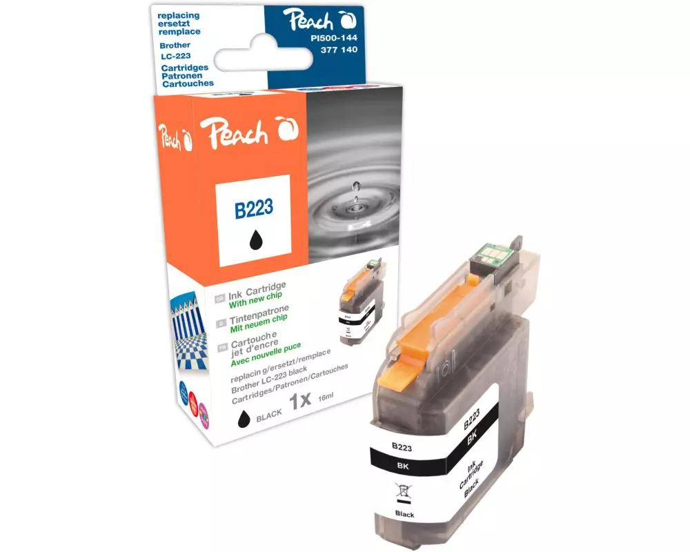 Peach Tinte Brother LC-223bk Black