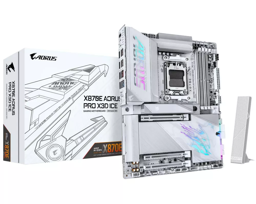 Gigabyte Mainboard X870E AORUS PRO X3D ICE