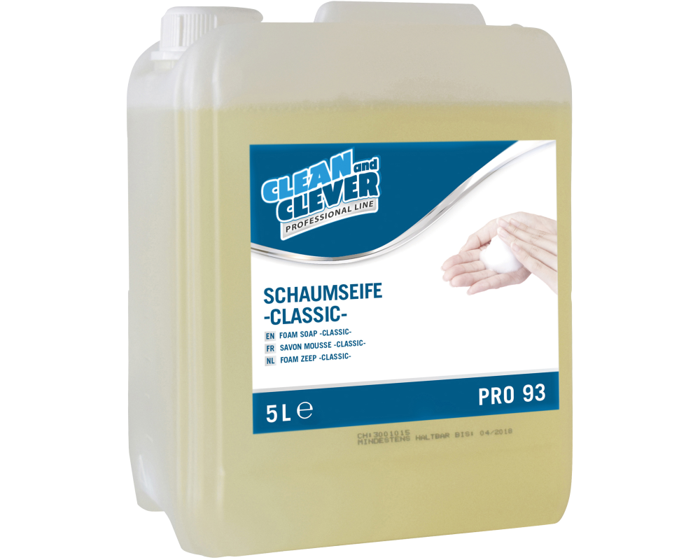 CLEAN AND CLEVER Schaumseife PRO93 5lt 26203 Classic