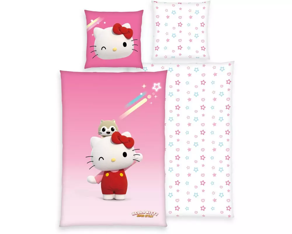 Herding Kinderbettwäsche Hello Kitty 160 x 210 cm