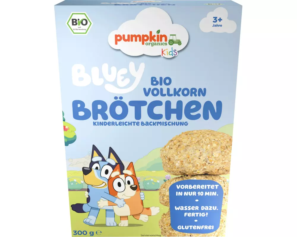 pumpkin organics Bluey Bio Brötchen 300g