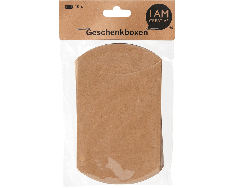 I AM CREATIVE Geschenkboxen 8.5x14cm 4088.075 braun 10 Stück