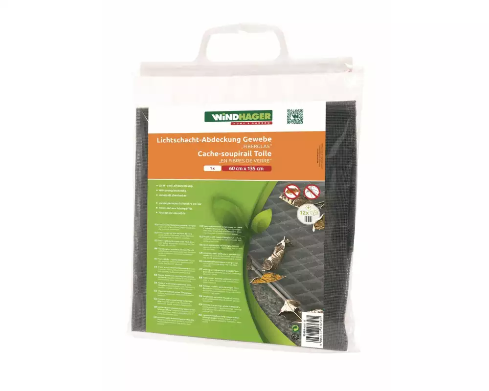 Windhager Lichtschacht-Abdeckung 60 x 135 cm, Fiberglas