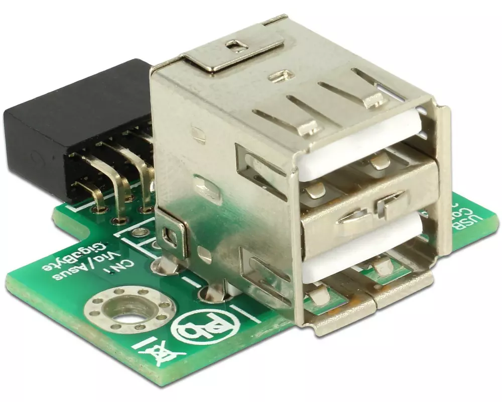 Delock USB 2.0 Adapter USB-A Buchse – USB-Pinheader gerade