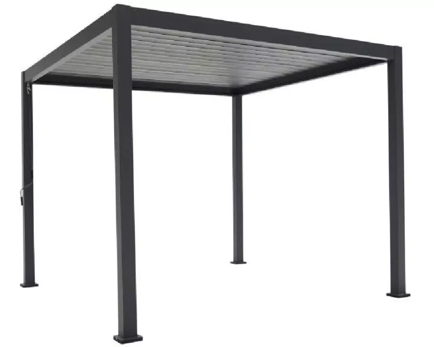 Creative Living Alu-Pergola, Schwarz, 300 x 300 x 250 cm