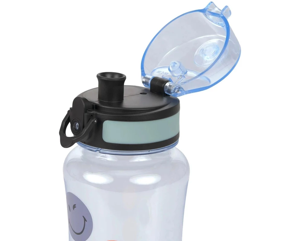 Lässig Trinkflasche SmileyWorld 420 ml, Blau