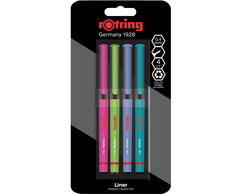 ROTRING Feinschreiber 0.4mm 2166331 4 Farben