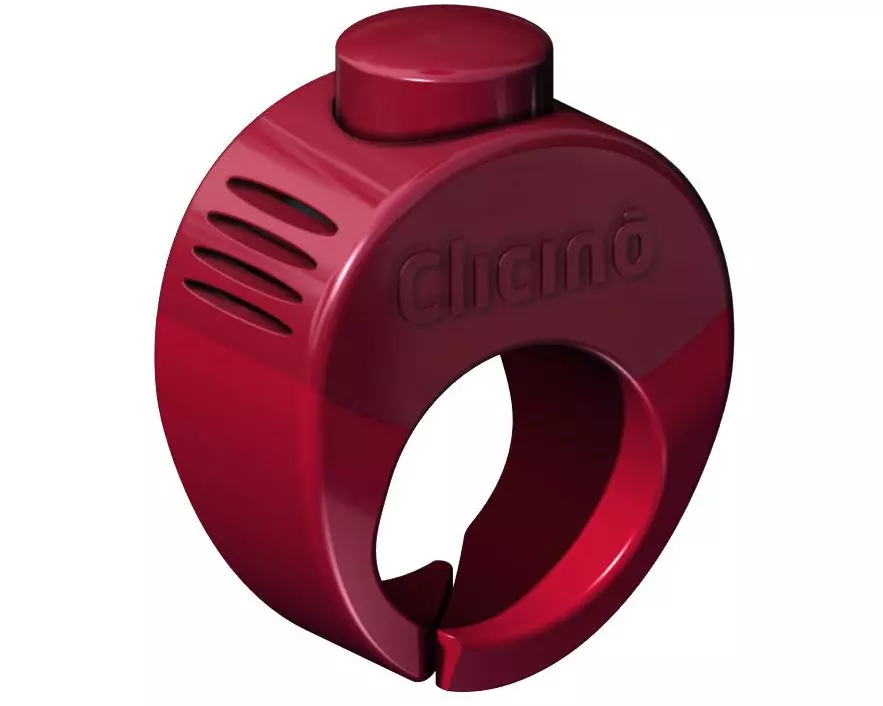 Clicino Hundeclicker Ring Rot, S