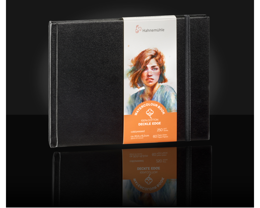 HAHNEMÜHLE Aquarellbuch 20.5x15.3cm 10625363 weiss, 250g 30 Blatt
