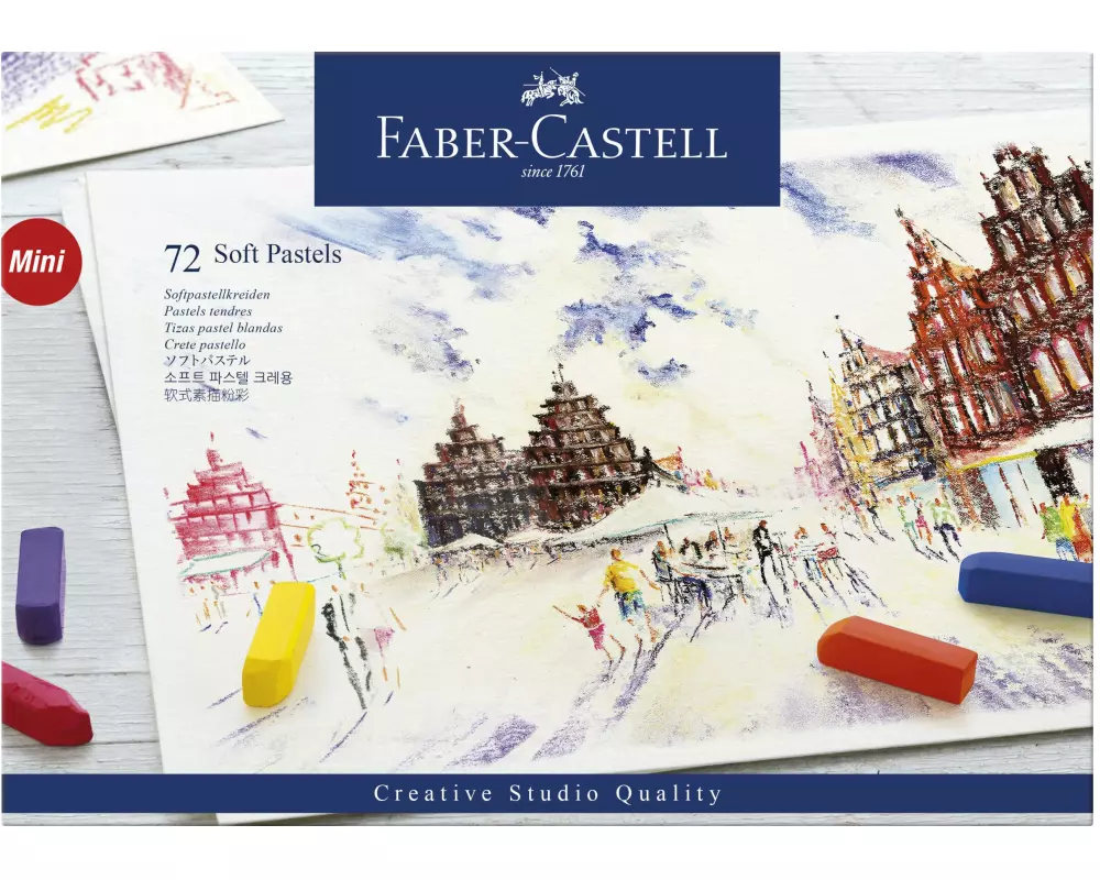 Faber-Castell Pastellkreide Soft Mini 72 Stück