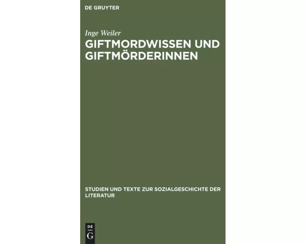 Giftmordwissen und Giftmörderinnen