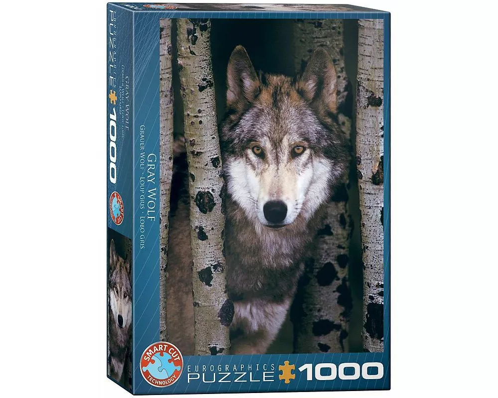 Eurographics puzzle. Grauer Wolf