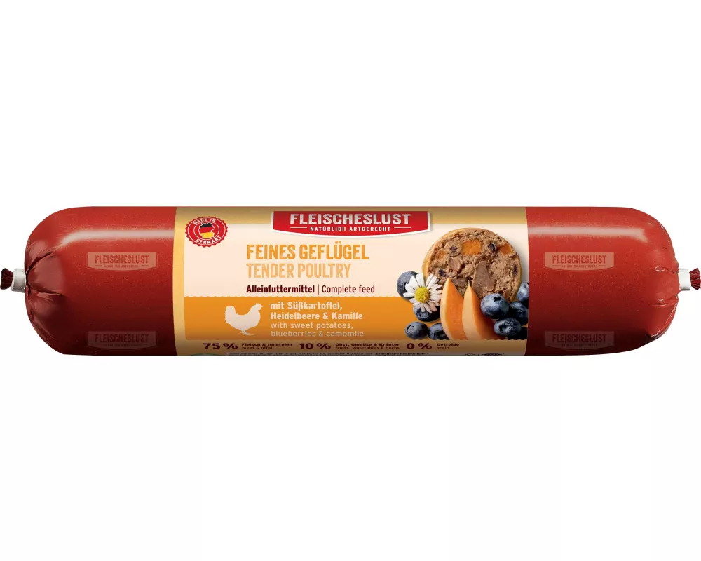 Fleischeslust Nassfutter Feines Geflügel mit Süsskartoffel 400 g