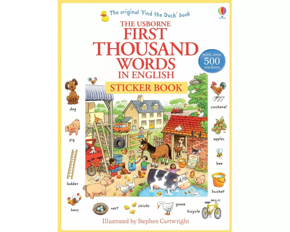 First Thousand Words in English Sticker Book