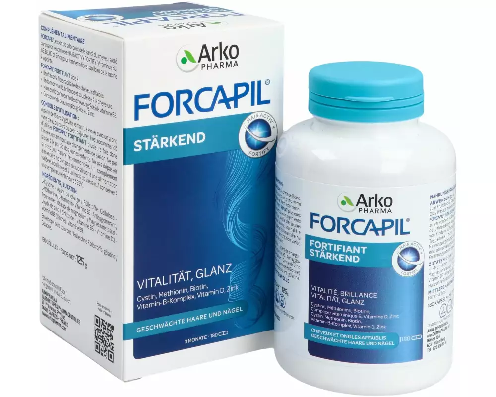 Arkopharma Forcapil stärkende Kaps für Haar und Nägel 180 Stück