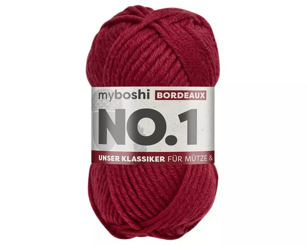 myBoshi Wolle Nr.1 Bordeaux 50 g, 55 m