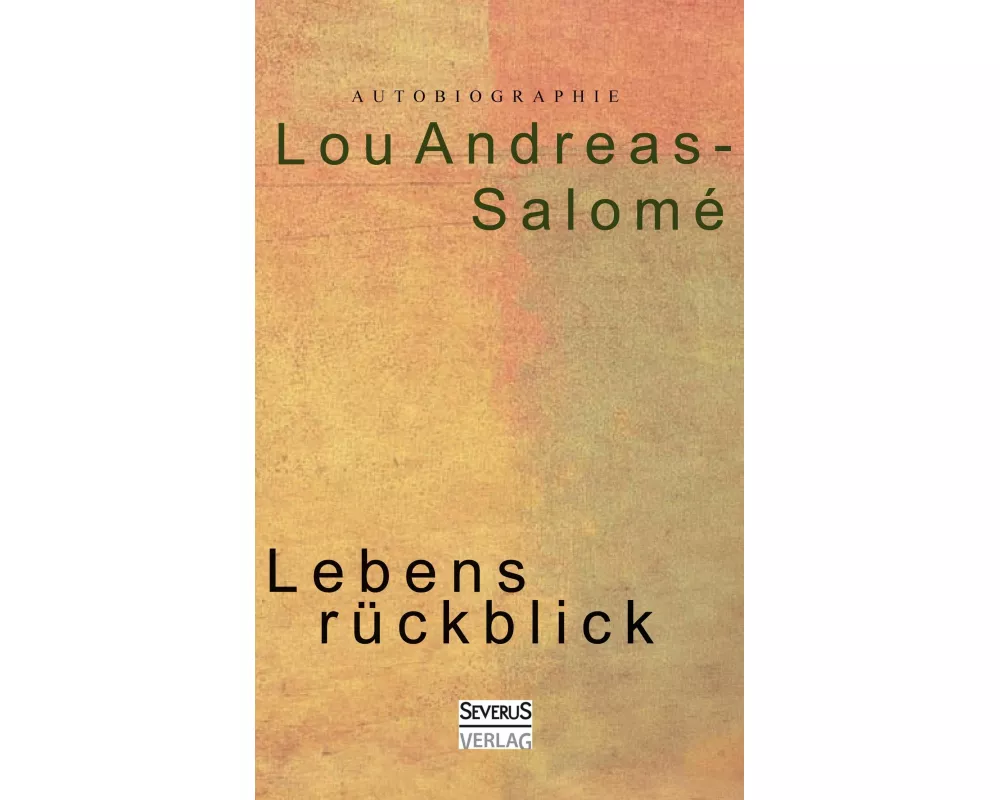 Lebensrückblick. Autobiographie