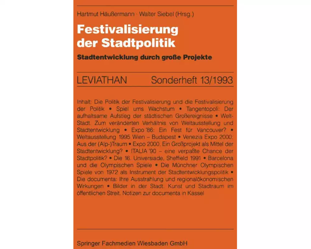 Festivalisierung der Stadtpolitik