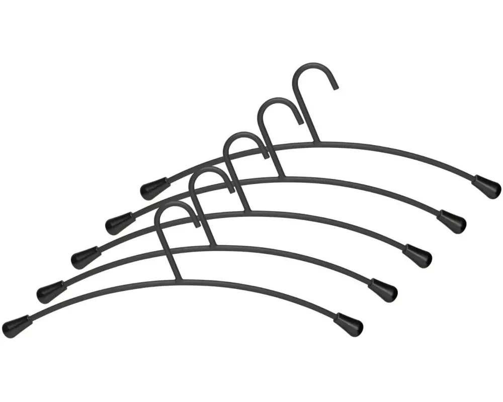 Maul Kleiderbügel 1 Stück, Schwarz matt