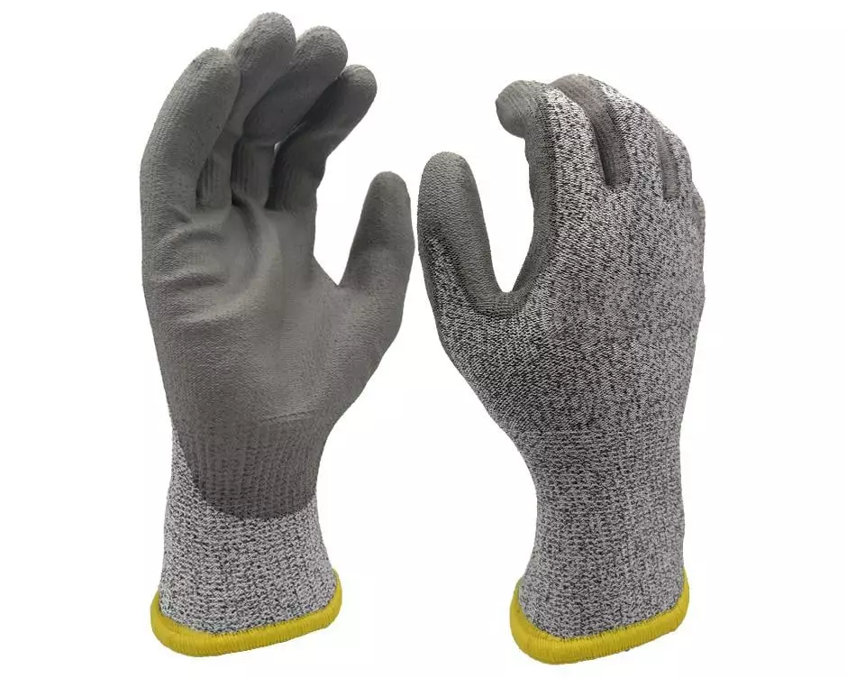 FTM Schnittschutzhandschuh Klasse B, Nylon M, Grau, 12 Stück