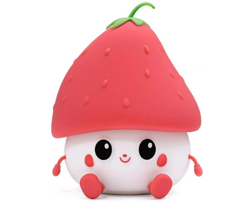 MARY'S Nachtlicht Erdbeere Weiss/Rot