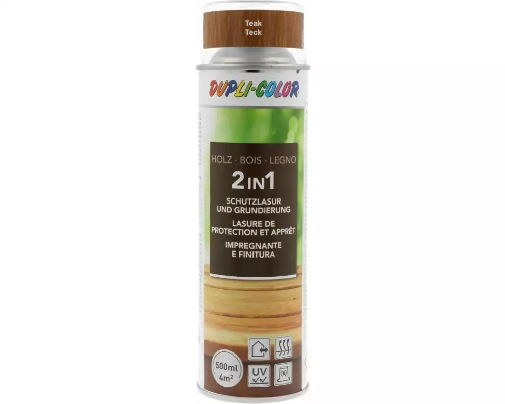 DUPLI-COLOR Holzschutzlasur Teak, 500 ml