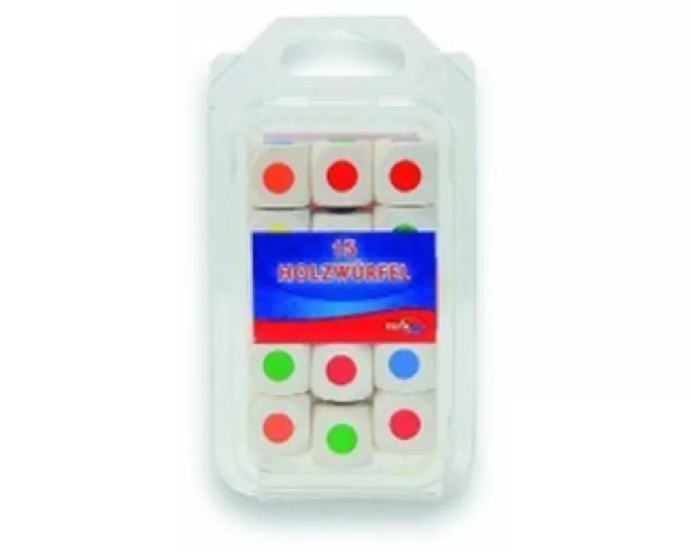 15 Holz Farbwürfel