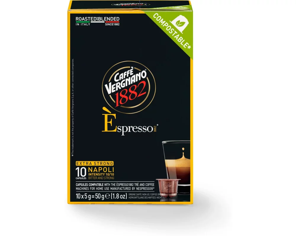 Caffè Vergnano Kaffeekapseln Espresso Napoli 10 Stück