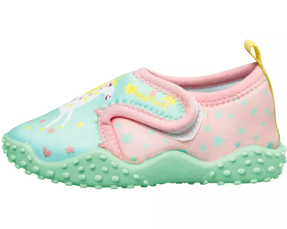 Playshoes Badeschuhe Einhorn Mint/Rosa Gr. 20-21