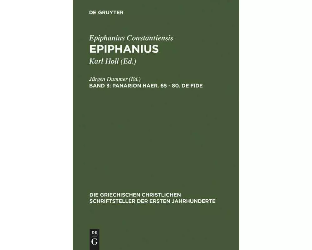 Panarion haer. 65-80. De fide