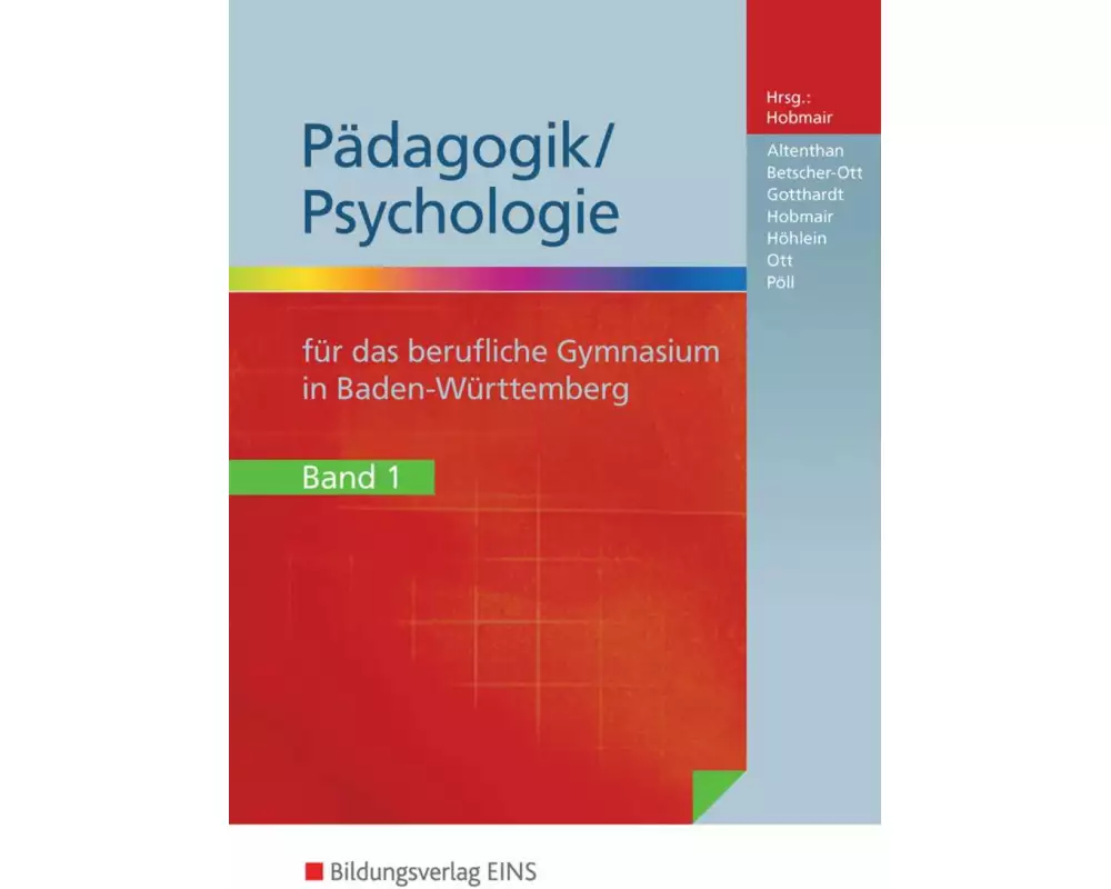 Pädagogik/Psychologie für das Berufliche Gymnasium in Baden-Württemberg