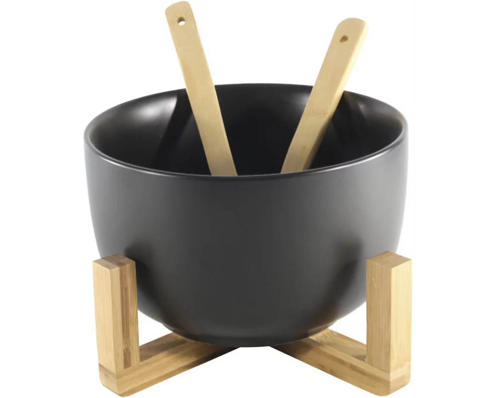 Tavola 4-teiliges Salatset schwarz