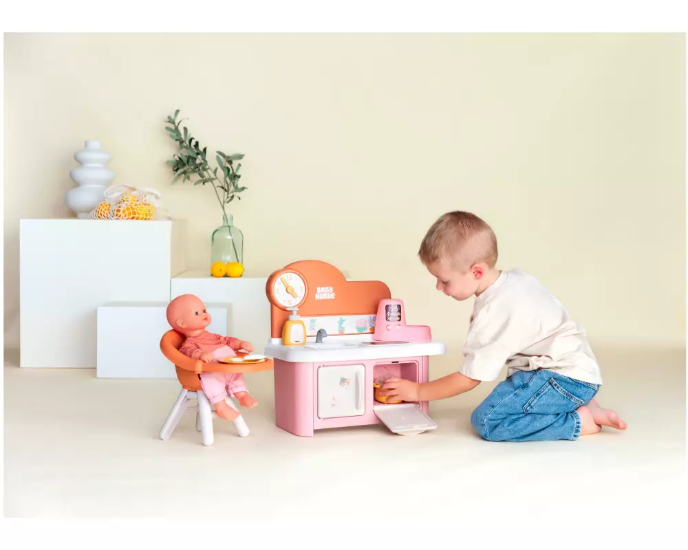 Smoby Puppenküche Nursery und Hochstuhl