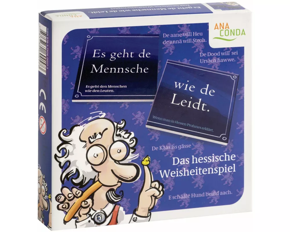Es geht de Mensche wie de Leidt - Das hessische Weisheitenspiel