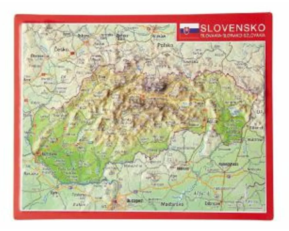 Reliefpostkarte Slowakei