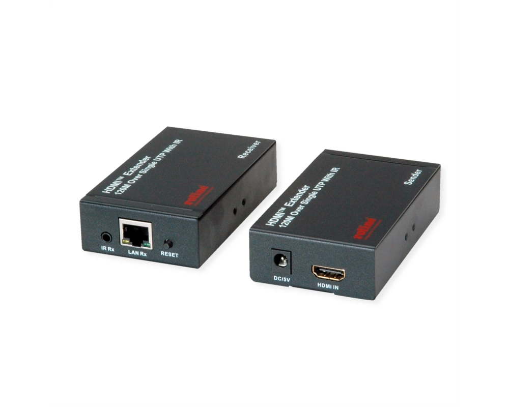 ROLINE HDMI Verlängerung, über IP, 1080P, 120m, mit IR