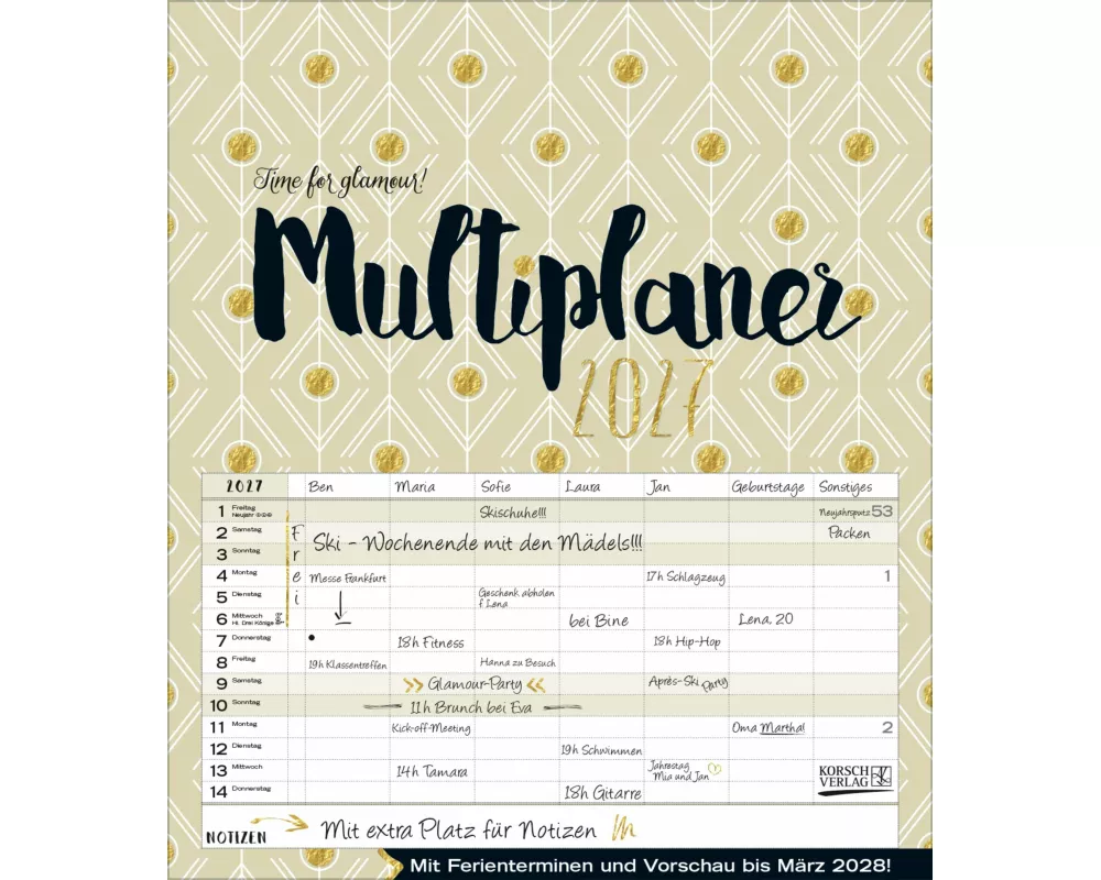 Multiplaner - Time for glamour 2027