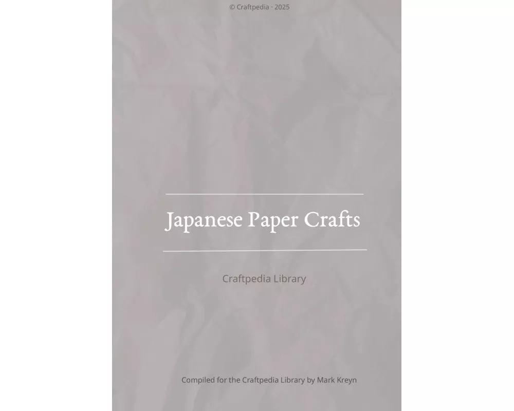 Japanese Paper Crafts