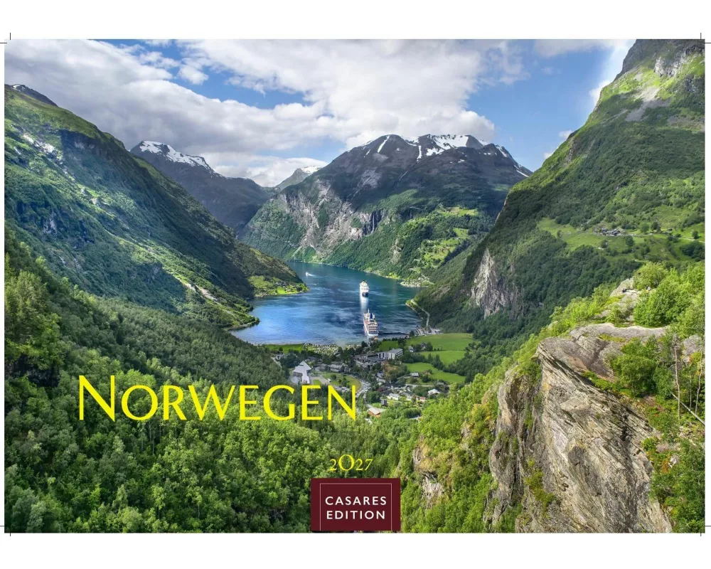 Norwegen Kalender 2027 - Wandkalender | Fotokalender Nordeuropa 35x50cm Grosses Format - Mit 12 atemberaubenden Norwegen-Fotografien, die die Schönhei