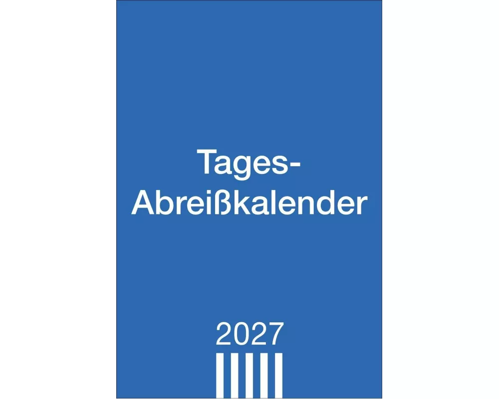 Tagesabreißkalender groß 2027