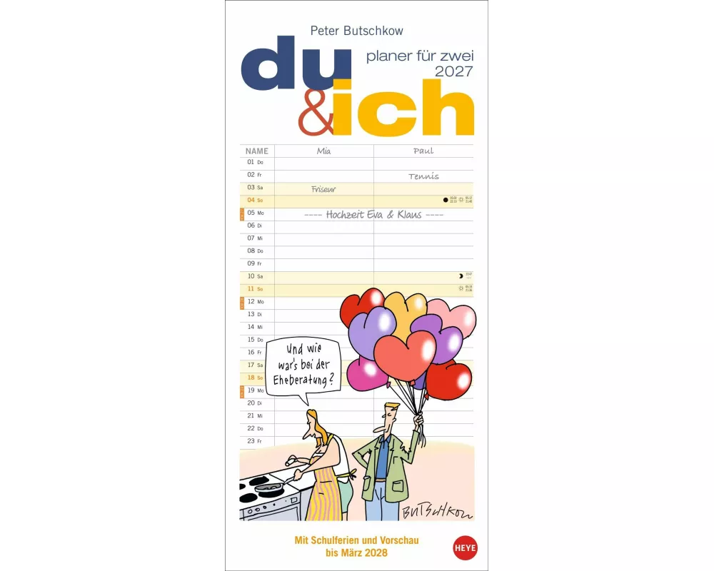 Peter Butschkow: Planer für zwei - Du & ich 2027
