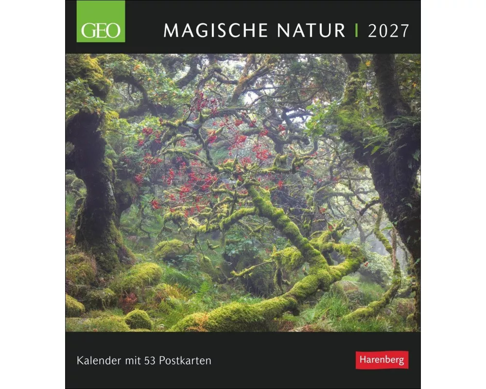 GEO Magische Natur Postkartenkalender 2027 - Wochenkalender mit 53 Postkarten