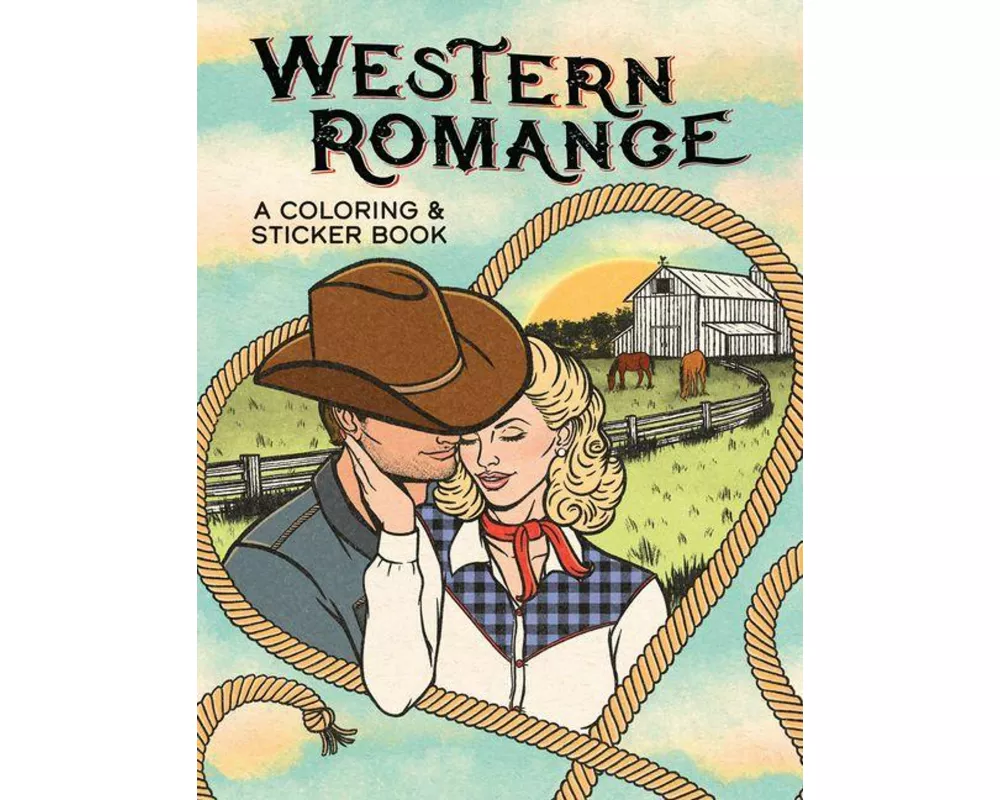 Western Romance: A Coloring & Sticker Book