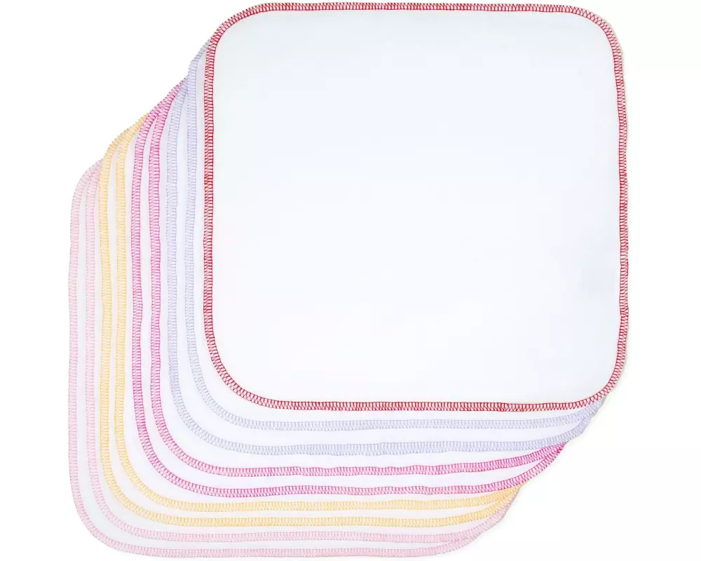 MAKIAN Moltonwaschlappen 9-er Set 30 x 30 cm, Rosa