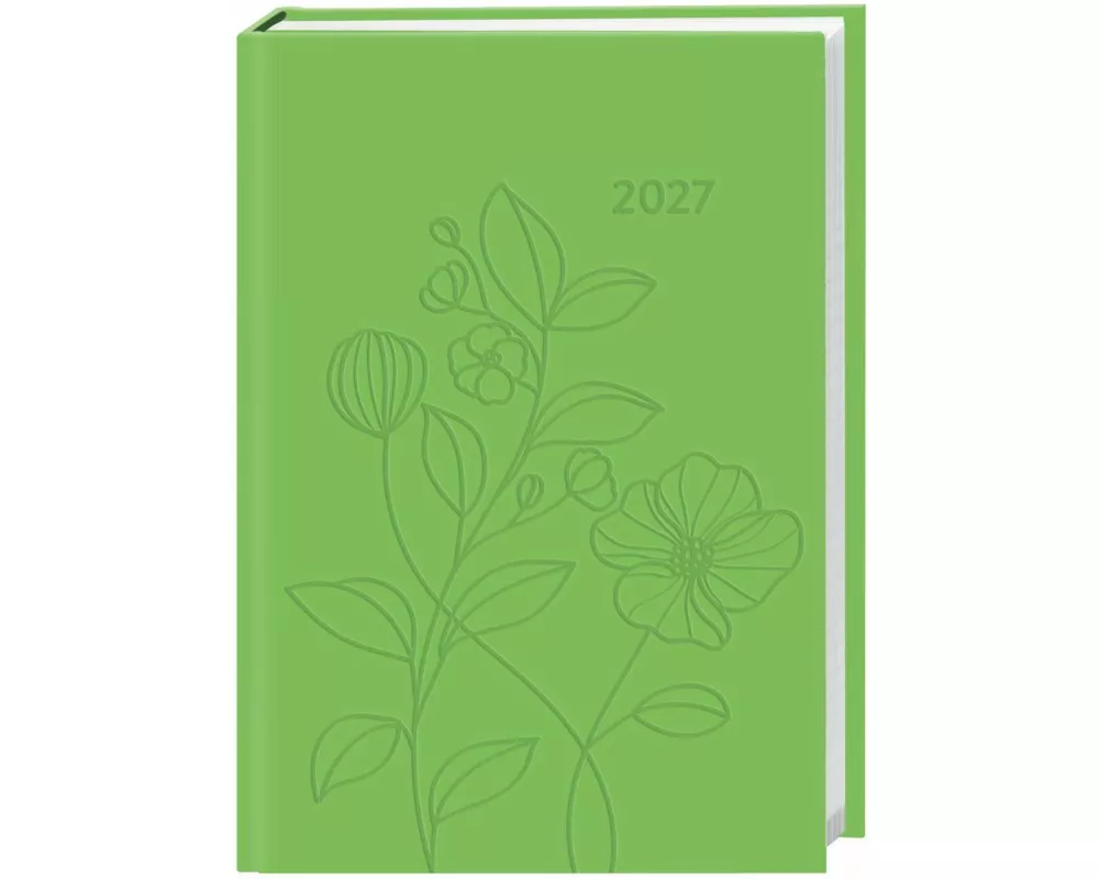 Kalenderbuch A7 grün 2027