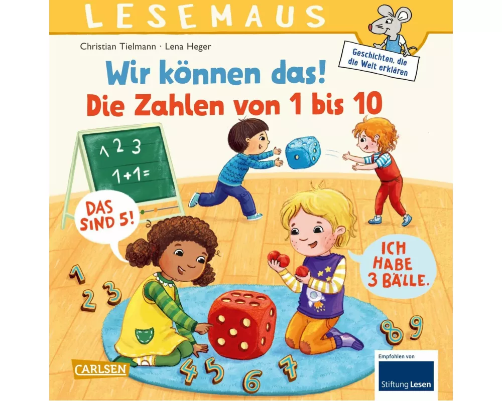 LESEMAUS 126: Wir können das! Die Zahlen von 1 bis 10