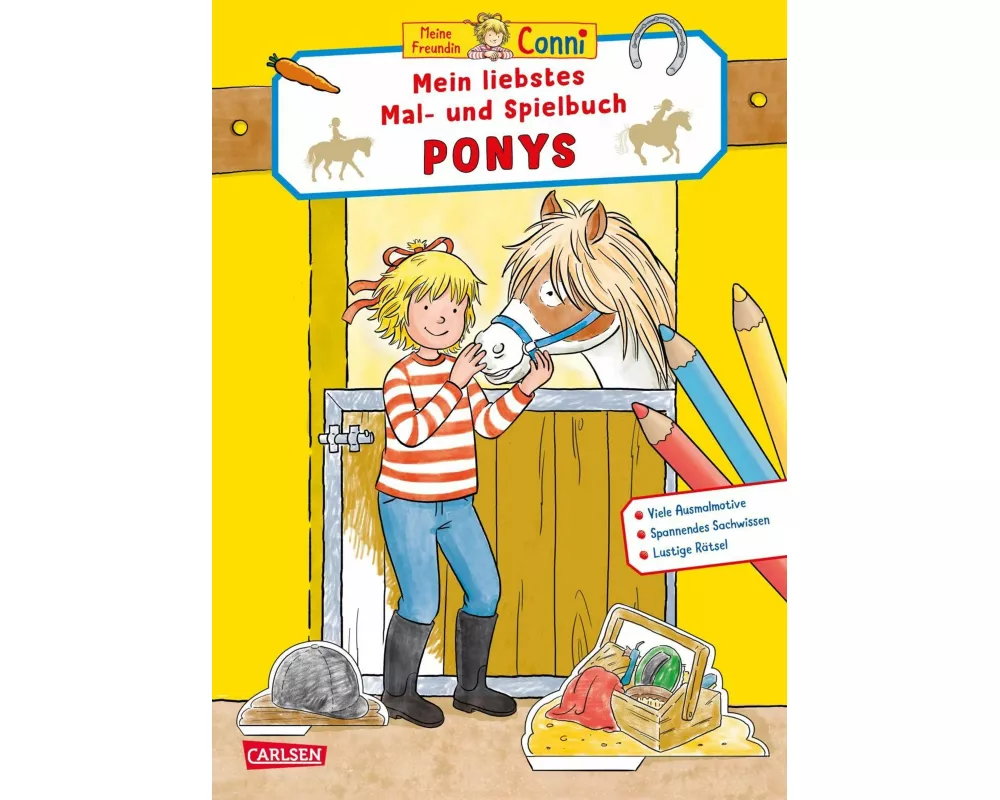 Conni Gelbe Reihe (Beschäftigungsbuch): Mein liebstes Mal- und Spielbuch: Ponys