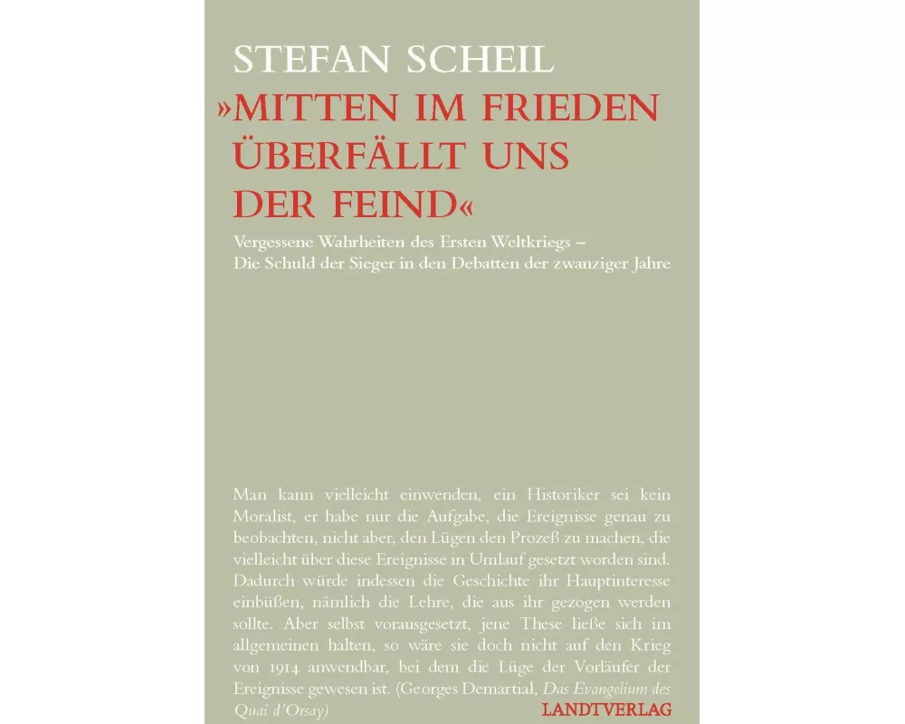 'Mitten im Frieden überfällt uns der Feind'