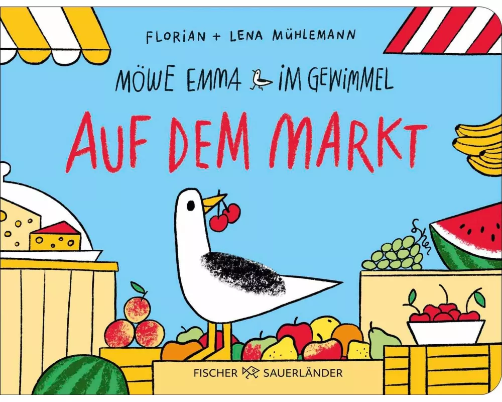Möwe Emma im Gewimmel: Auf dem Markt